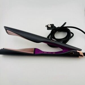 Landot HS168 2-in-1 Twist Iron Curler/Straightener - BLACK/PINK